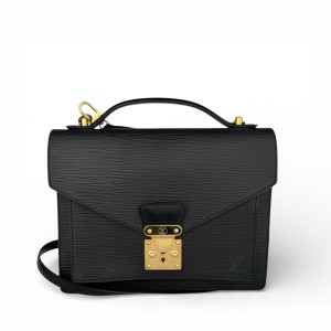 Torebka Louis Vuitton Monceau Epi Black leather