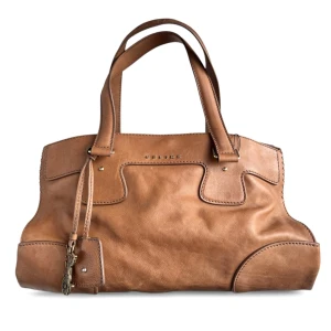 Torebka Celine Orlov leather skórzana Camel