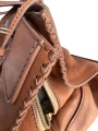Torebka Celine Orlov leather skórzana Camel