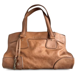 Torebka Celine Orlov leather skórzana Camel