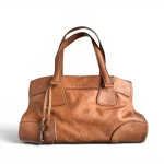 Torebka Celine Orlov leather skórzana Camel