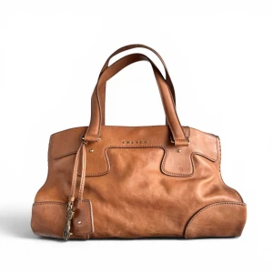 Torebka Celine Orlov leather skórzana Camel