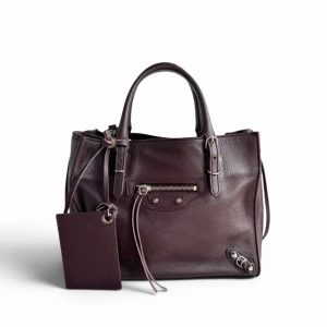 Torebka Balenciaga Paper A6 Mini crossbody Burgundy