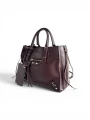Torebka Balenciaga Paper A6 Mini crossbody Burgundy