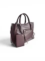 Torebka Balenciaga Paper A6 Mini crossbody Burgundy