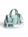 Torebka Balenciaga Mini City Blue Tiffany crossbody 