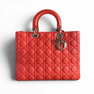 Torebka Christian Dior Lady Dior Large Coral 