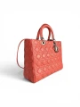 Torebka Christian Dior Lady Dior Large Coral 