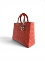 Torebka Christian Dior Lady Dior Large Coral 
