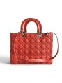 Torebka Christian Dior Lady Dior Large Coral 
