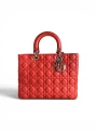 Torebka Christian Dior Lady Dior Large Coral 