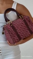 Torebka Dior Trotter Boston Burgundy