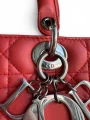 Torebka Christian Dior Lady Dior Large Coral 