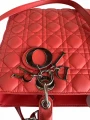 Torebka Christian Dior Lady Dior Large Coral 