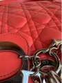 Torebka Christian Dior Lady Dior Large Coral 
