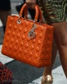 Torebka Christian Dior Lady Dior Large Coral 