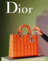 Torebka Christian Dior Lady Dior Large Coral 