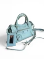Torebka Balenciaga Mini City Blue Tiffany crossbody 