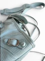 Torebka Balenciaga Mini City Blue Tiffany crossbody 