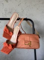 Torebka Fendi Baguette Zucca Orange 