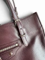 Torebka Balenciaga Paper A6 Mini crossbody Burgundy