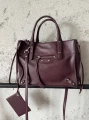 Torebka Balenciaga Paper A6 Mini crossbody Burgundy
