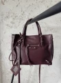 Torebka Balenciaga Paper A6 Mini crossbody Burgundy