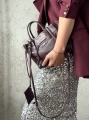 Torebka Balenciaga Paper A6 Mini crossbody Burgundy