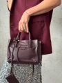 Torebka Balenciaga Paper A6 Mini crossbody Burgundy