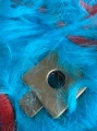 Torebka Gucci GG Marmont Fur Orange Blue