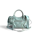 Torebka Balenciaga Mini City Blue Tiffany crossbody 