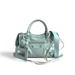 Torebka Balenciaga Mini City Blue Tiffany crossbody 