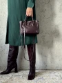 Torebka Balenciaga Paper A6 Mini crossbody Burgundy 