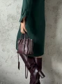 Torebka Balenciaga Paper A6 Mini crossbody Burgundy 