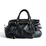 Torebka Vintage Miu Miu Vitello Lux Bow Black