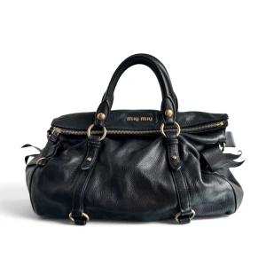 Torebka Vintage Miu Miu Vitello Lux Bow Black