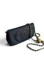 Torebka Vintage Chanel WOC pouch wallet CC mirror